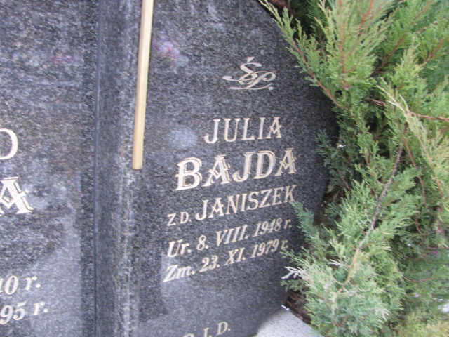 Julia Bajda 1948 Hrubieszów - Grobonet - Wyszukiwarka osób pochowanych