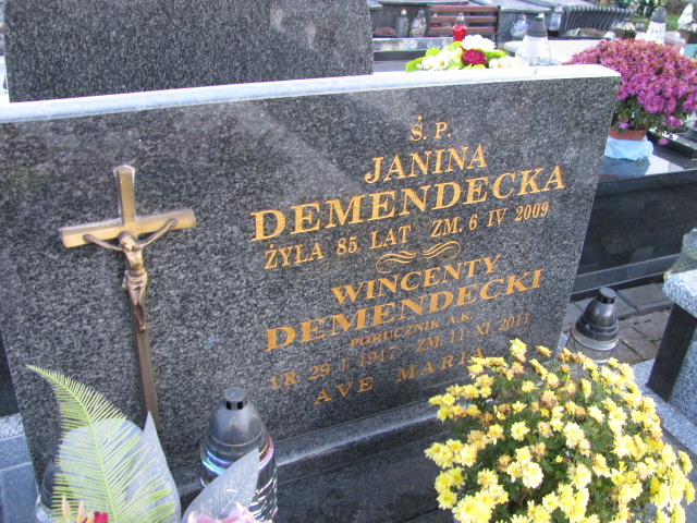 Wincenty Demendecki 1917 Hrubieszów - Grobonet - Wyszukiwarka osób pochowanych