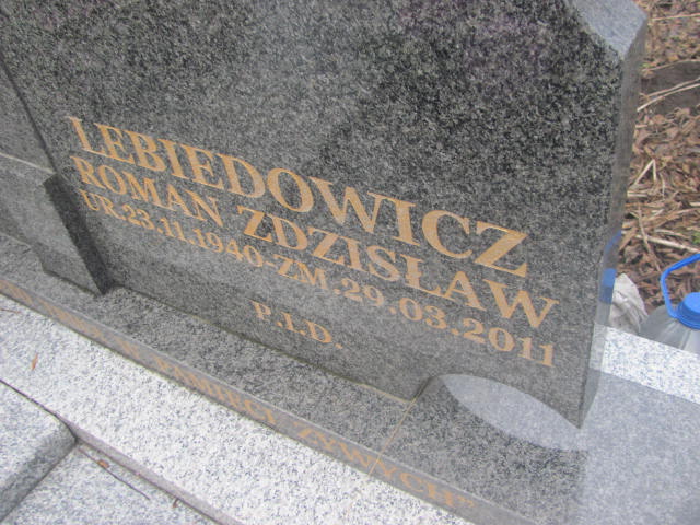 Roman Lebiedowicz 1940 Hrubieszów - Grobonet - Wyszukiwarka osób pochowanych