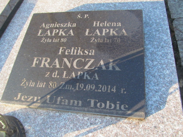 Feliksa Franczak- Groth 1934 Hrubieszów - Grobonet - Wyszukiwarka osób pochowanych